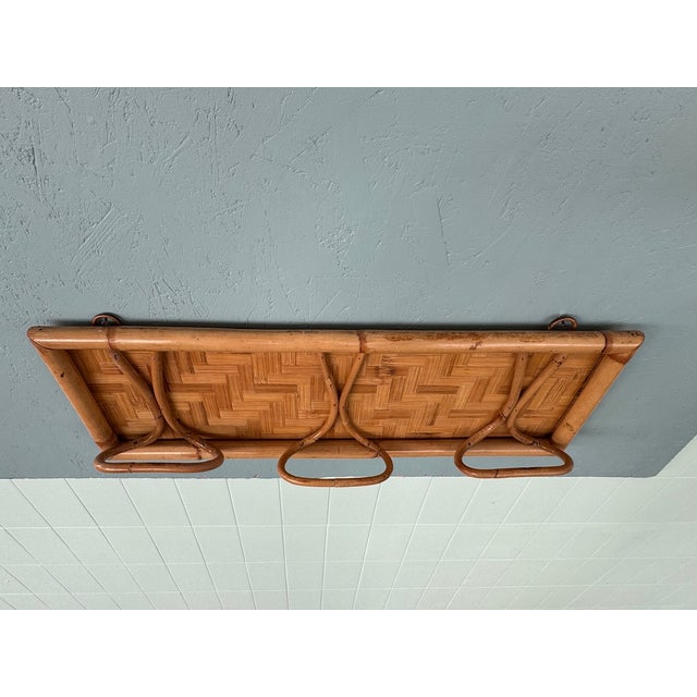 Mid-Century Modern Italian Bamboo Hat Rack, 1960s For Sale - Image 10 of 11