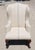 Folk Art Early 20thc Child's Wing-Back Chair and Ottoman With 19thc Linen Upholstery For Sale - Image 3 of 10