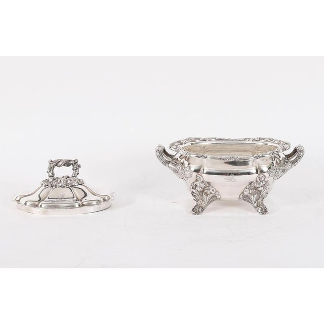 Metal Antique Sheffield Oval Lidded Sauce Tureens, 1820, Set of 2 For Sale - Image 7 of 18