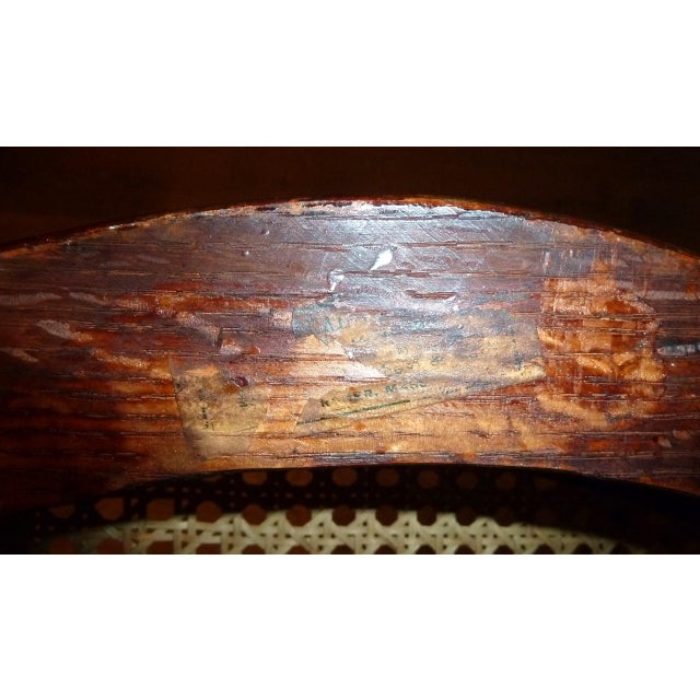 Firehouse Cane Tilting Armchair, Antique For Sale - Image 9 of 12