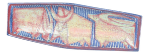 Large Stoneware Dish with Graphic Motif by Marianne Starck for Michael Andersen, 1960s