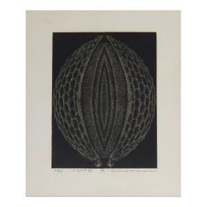 Late 20th Century Karasawa Hitoshi Botanical Woodblock Print