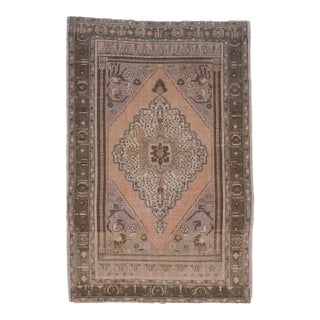 1970s Vintage Turkish Handmade Wool Cotton Soft Terracotta Runner Rug For Sale