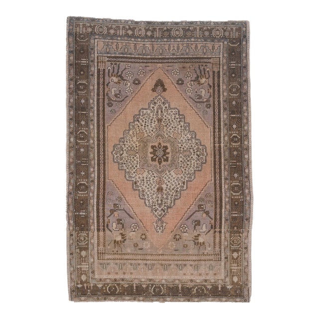 1970s Vintage Turkish Handmade Wool Cotton Soft Terracotta Runner Rug For Sale