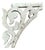 Antique White Distressed Wood Swan Head Corbel / Architectural Fragment #3 For Sale