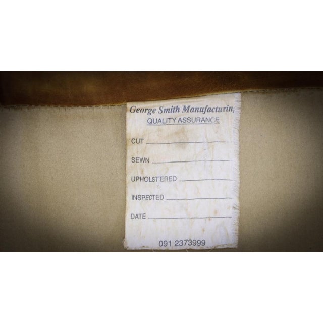 Large George Smith Two-Seater Club Sofa in Leather, 2010s For Sale - Image 11 of 18