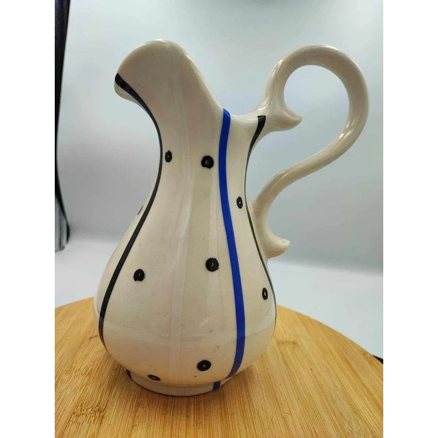 Jug, Chodzież, vintage from the 70s-80s, dimensions: height 25.7 cm, width 20 cm, diameter at the base 10.2 cm