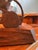 Brown Mid 20th Century Paul E. Caron Lamp With Shade For Sale - Image 8 of 8
