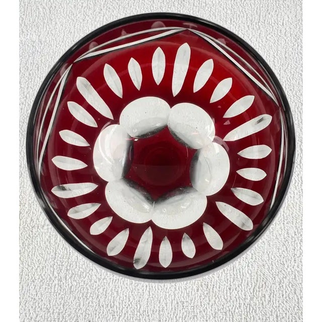 1970s Rare Murano Glass Decanter in Cobalt Blue With Jewel-Tone StemGlasses Set, 7 PCS For Sale - Image 5 of 18