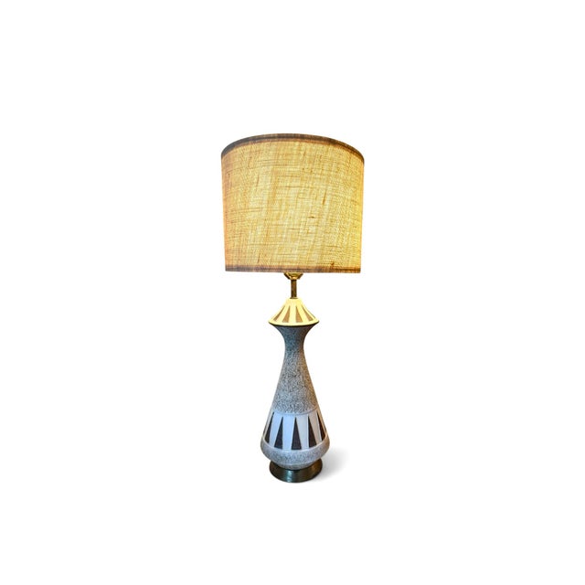 1960s Mid-Century Modern Chalkware Table Lamps by Fine Arts in Plaster - a Pair For Sale In Boston - Image 6 of 12