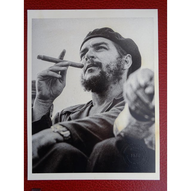 anonymous photographer Heroic Guerrilla Che Guevara Earth silver print COA Hand signed Dry stamps , 1976 25x19cm...