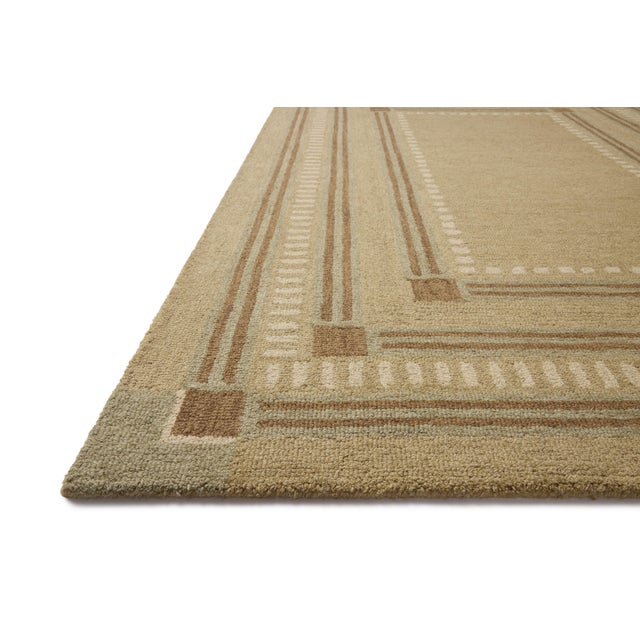 Contemporary Chris Loves Julia x Loloi Alfie Green / Natural 3'-6" x 5'-6" Accent Rug For Sale - Image 3 of 6