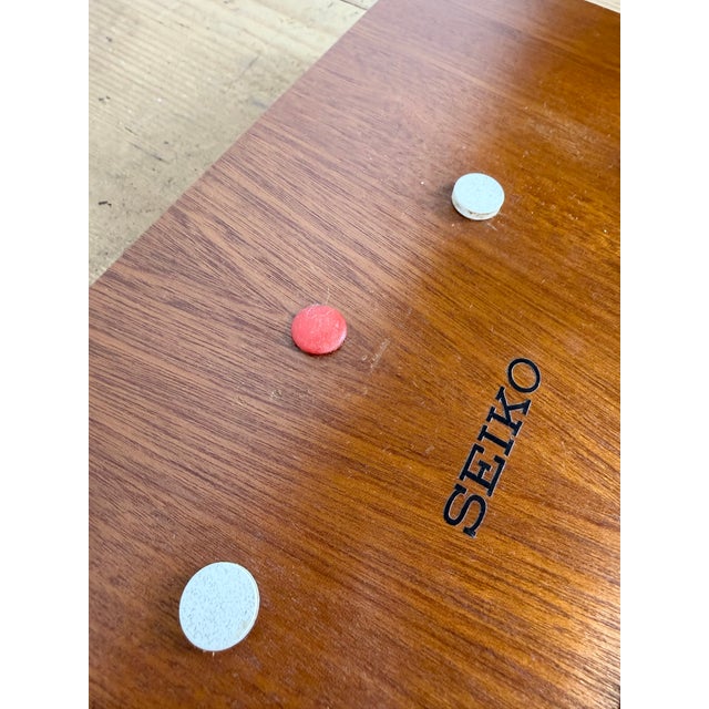 Vintage Brown Wooden Wall Clock from Seiko, 1980s For Sale - Image 14 of 16