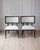 A striking pair of early 19th-century Swedish Empire chairs, defined by their bold architectural silhouettes and...