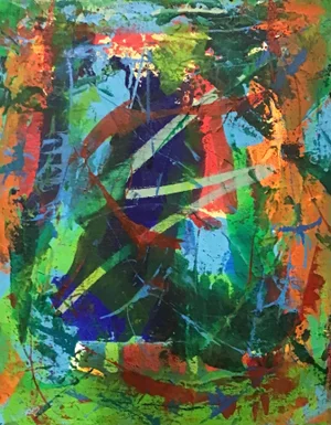 “AS021824” Original Abstract Painting on Stretched Canvas by Stephen Stilgenbauer