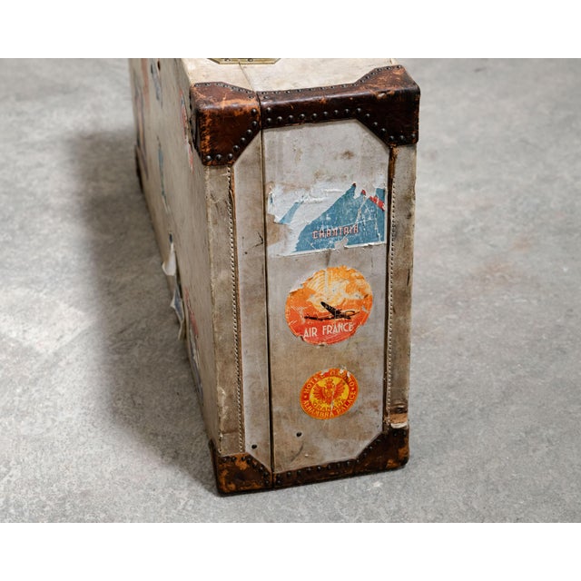 White Vintage Suitcase from Hermès, 1920s For Sale - Image 8 of 10