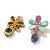 Baroque Bochic “Orient” Opal, Ruby & Multi Gem Earrings Set 18k Gold & Silver - 2 Pieces For Sale - Image 3 of 3