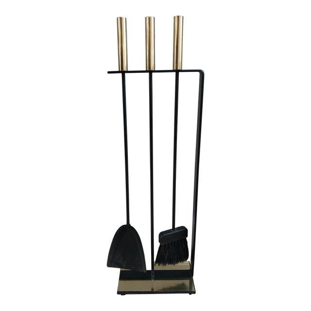 Mid Century Modern Modernist Pilgrim Nelson Fireplace Tool Set