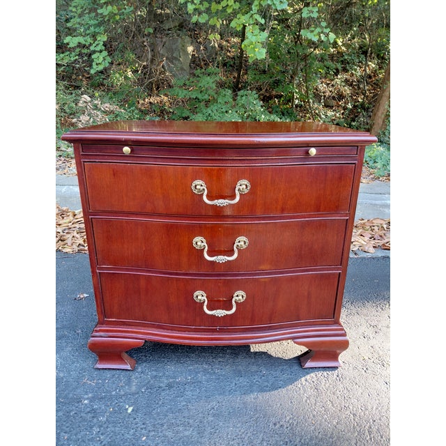 Late 20th Century Baker Furniture Company Bachelors Chest Nightstand For Sale - Image 9 of 9