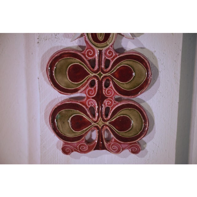 Mid-Century Modern Kerbigot Wall Ceramic, 1960s For Sale - Image 3 of 9