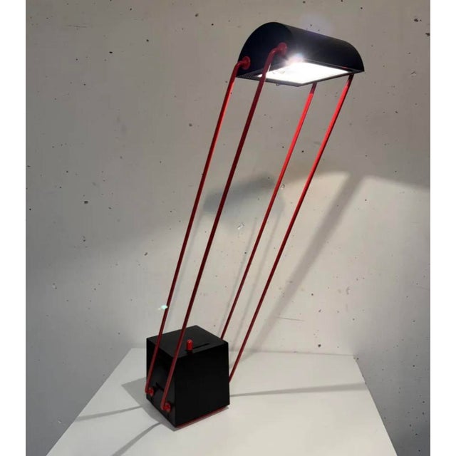 Black Tokyo Lamp by Shigeaki Asahara for Stilnovo, 1980 For Sale - Image 8 of 9