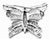 Metal Tiffany & Co. Butterfly Platinum Diamond Pin Brooch For Sale - Image 7 of 8