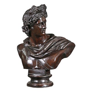 Bust of Apollo, 21st Century, Bronze For Sale