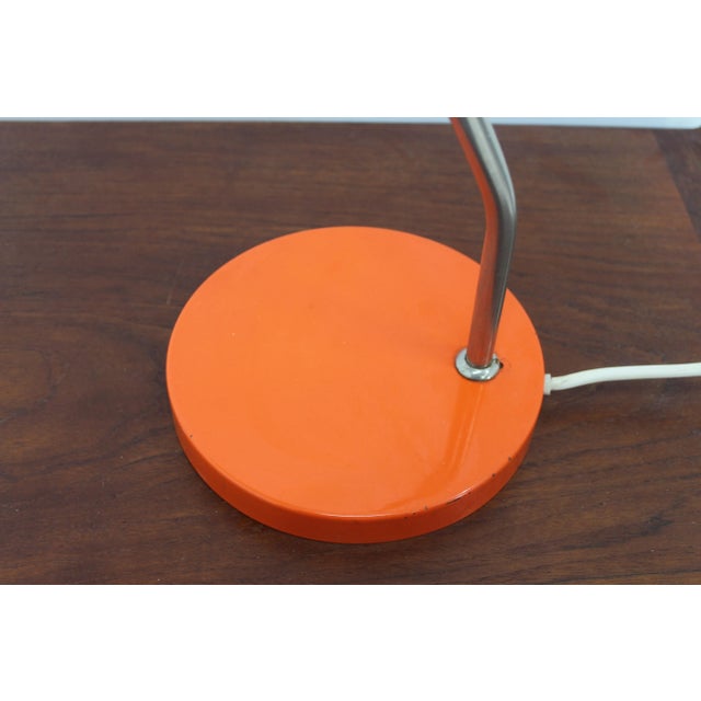 Mid-Century Orange Table Lamp, Germany, 1970s For Sale - Image 10 of 11