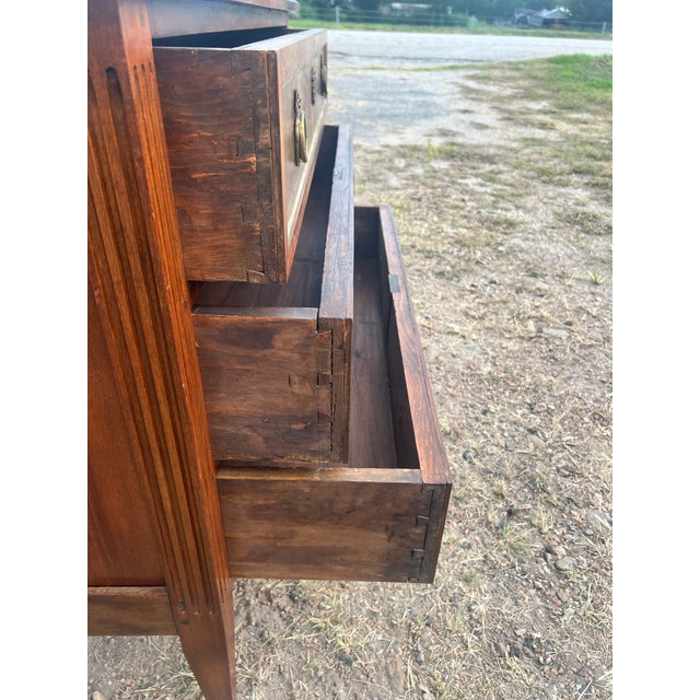French 19th Century Louis XVI Walnut Chest of Drawers For Sale - Image 11 of 12