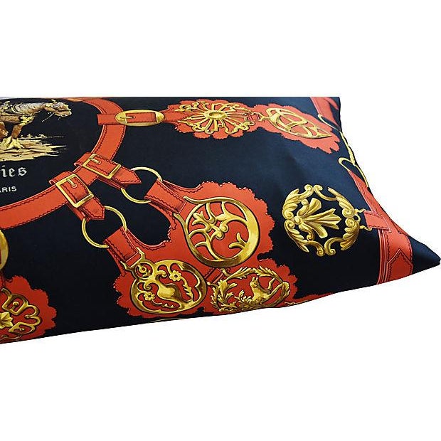 Custom Hermes Equestrian Horse Silk Pillow Chairish