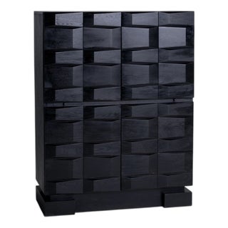 Brutalist Belgian Highboard from De Coene, 1970s For Sale