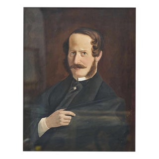 Friedrich Ditmar, Portrait of a Man, Oil on Canvas, Framed For Sale