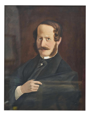 Friedrich Ditmar, Portrait of a Man, Oil on Canvas, Framed
