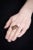 A diamond-shaped signet ring in 18K gold and enamel detailing. It has some open work within the enamel geometric center to...