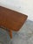 Brown Teak Coffee Table With Slatted Lower Shelf and Tapered Legs Denmark 1960s For Sale - Image 8 of 9