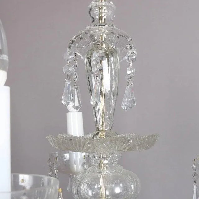 Oversized European Ten-Light Crystal Chandelier, 20th Century For Sale - Image 6 of 11