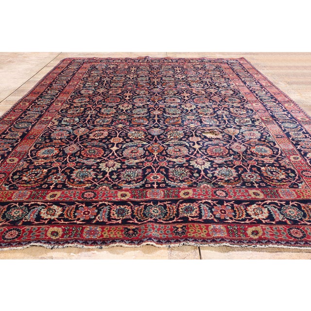 Late 19th Century Persian Tabriz Rug, 06'07 X 10'02 For Sale - Image 9 of 10