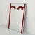 1970s Red Vanity Mirror in Metal with Adjustable Lamps, 1970s For Sale - Image 5 of 8