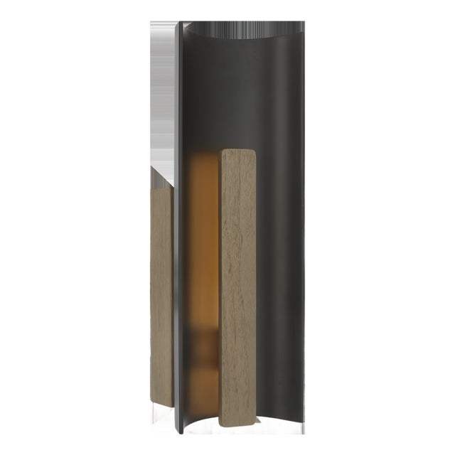 Anne-Marie Barton for Visual Comfort Signature Remi 18" Sconce in Matte Carbon and Warm Walnut For Sale