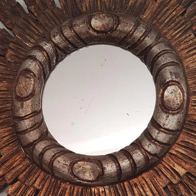 Vintage Sun Mirror For Sale - Image 6 of 7