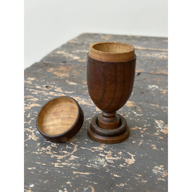 Vintage Treen Ware Vessel Trio, Circa 1940s For Sale - Image 12 of 18