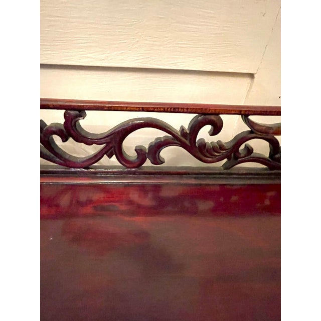 Wood Chinese Hardwood Display Cabinet For Sale - Image 7 of 17