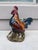 French Majolica rooster vase signed Carrier Belleuse for the manufacture of Choisy le Roi, circa 1875.