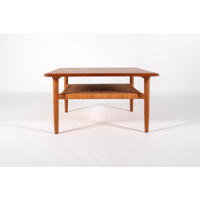 Brown Mid-Century Square Coffee Table by Kurt Østervig for Jason Møbler, Denmark, 1960s For Sale - Image 8 of 15