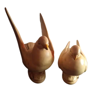 Pair of Vintage 1980s Royal Haeger Usa 649 650 Doves Figurines