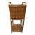Vintage Bamboo Split Reed Plant Stand For Sale