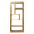 Coastal Etagere Rattan Wrapped Milo Baughman Style Five Tier Glass Shelf MCM For Sale