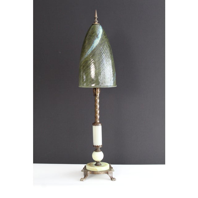 Early 20th Century Tiffany Style Table Lamp For Sale - Image 4 of 13
