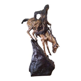 Frederick Remington "Mountain Man" Bronze Sculpture For Sale