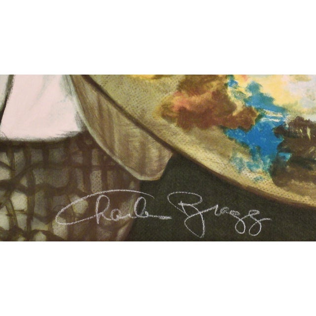 Late 20th Century Charles Bragg Portrait Of Monet 1989 Reproduction Print For Sale - Image 5 of 7